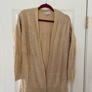 Knox Rose Textured Tan Cardigan